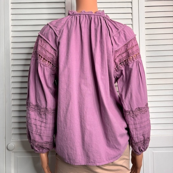 SUNCOO PARIS Mauve Luna Blouse Size Medium - Picture 8 of 8
